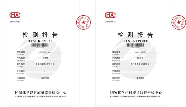 質(zhì)量CMA檢測報(bào)告樣本